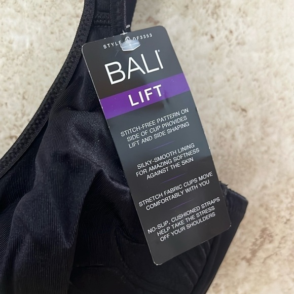 Bali Black Lift Bra Side Shaping Size 34C NWT ❤️ - Picture 5 of 8